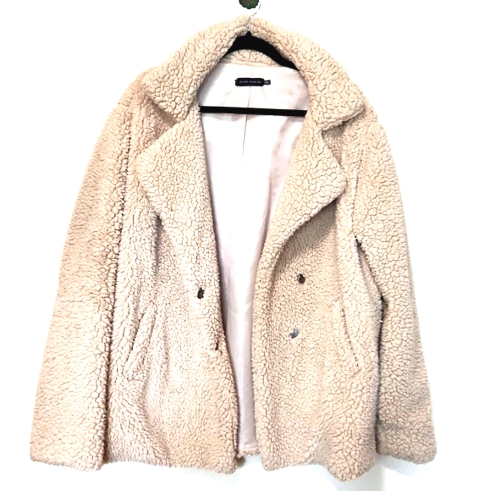 Silver Jeans Co. Faux Sherpa Fur Jacket Women's XXL - Picture 9 of 9